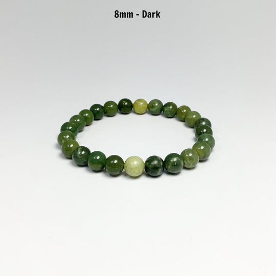 Mixed Green Canadian Jade Beaded Bracelet