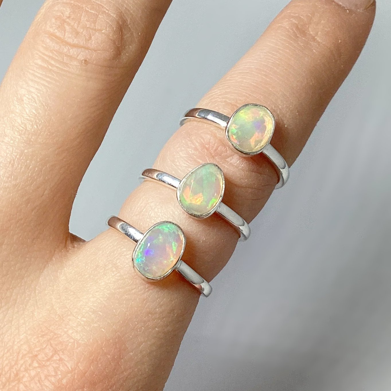 Ethiopian Fire Opal Ring