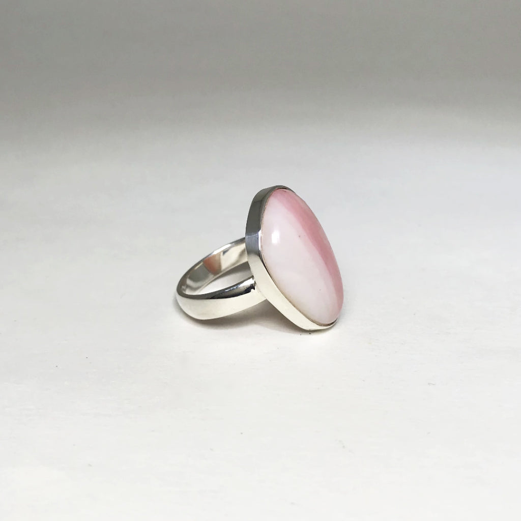 Pink Peruvian Opal Ring