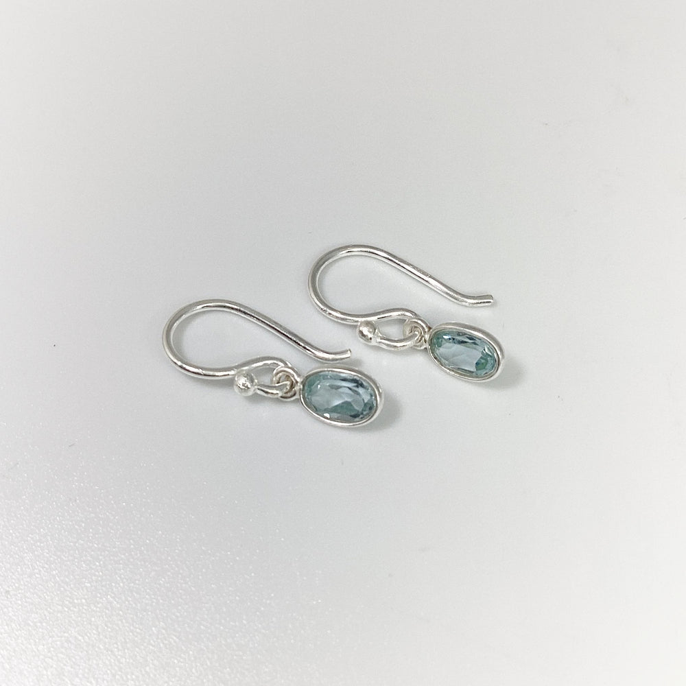 Blue Topaz Dangle Earrings