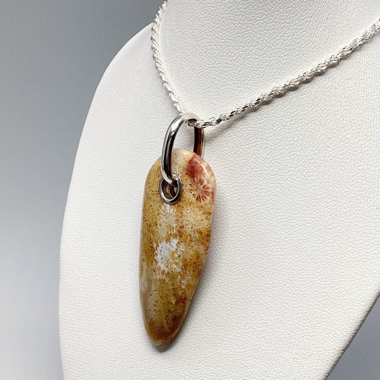 Fossilized Coral Pendant