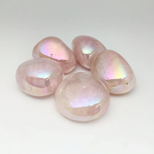 Opalescent Rose Quartz Tumble