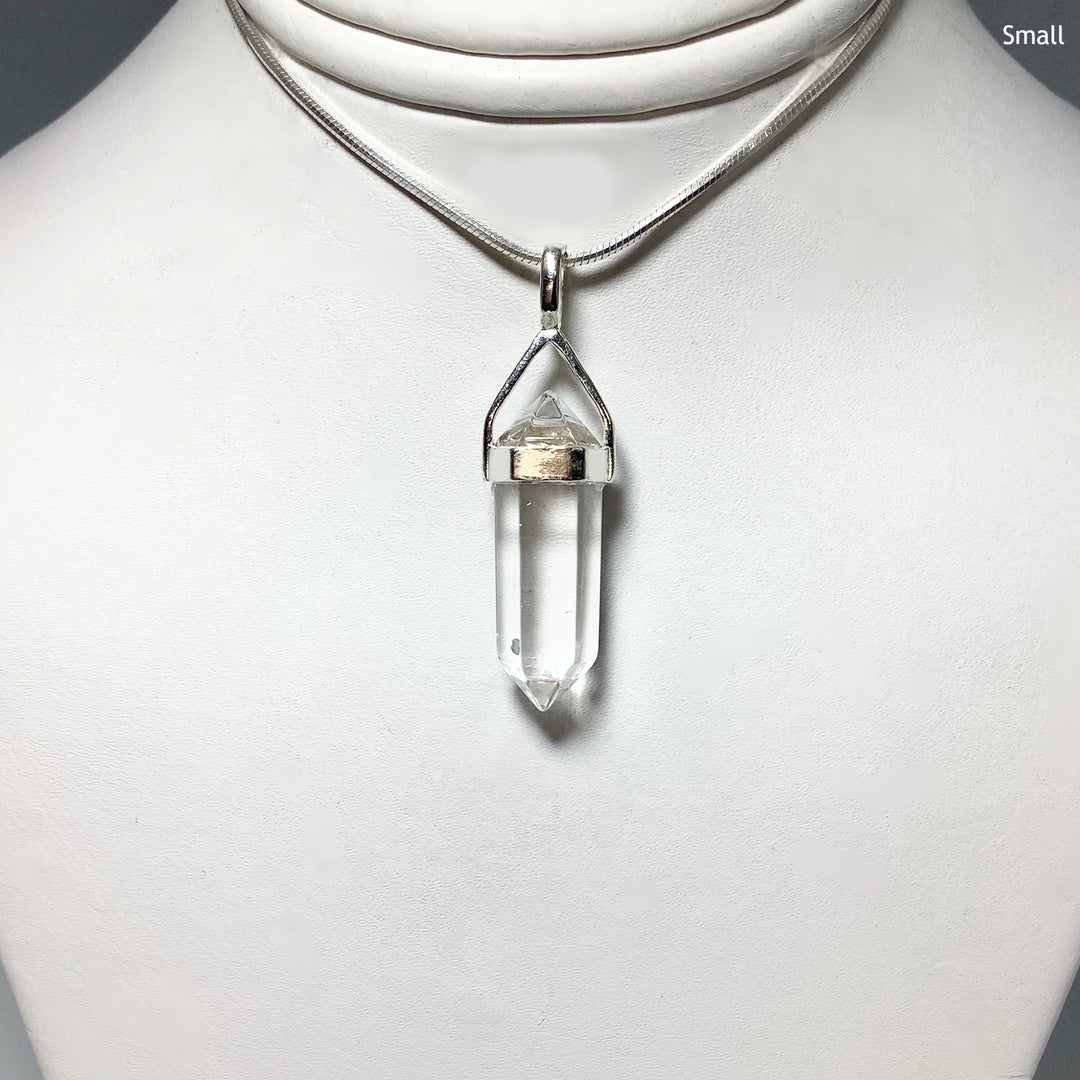 Quartz Double Terminated Point Pendant