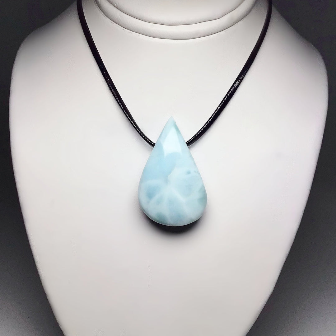 Larimar Drilled Pendant