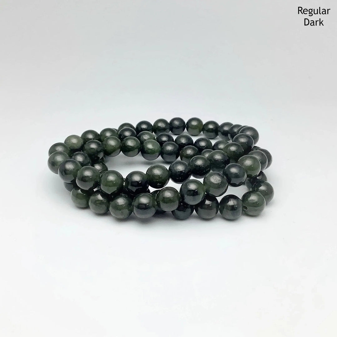 Canadian Jade Triple Wrap Beaded Bracelet