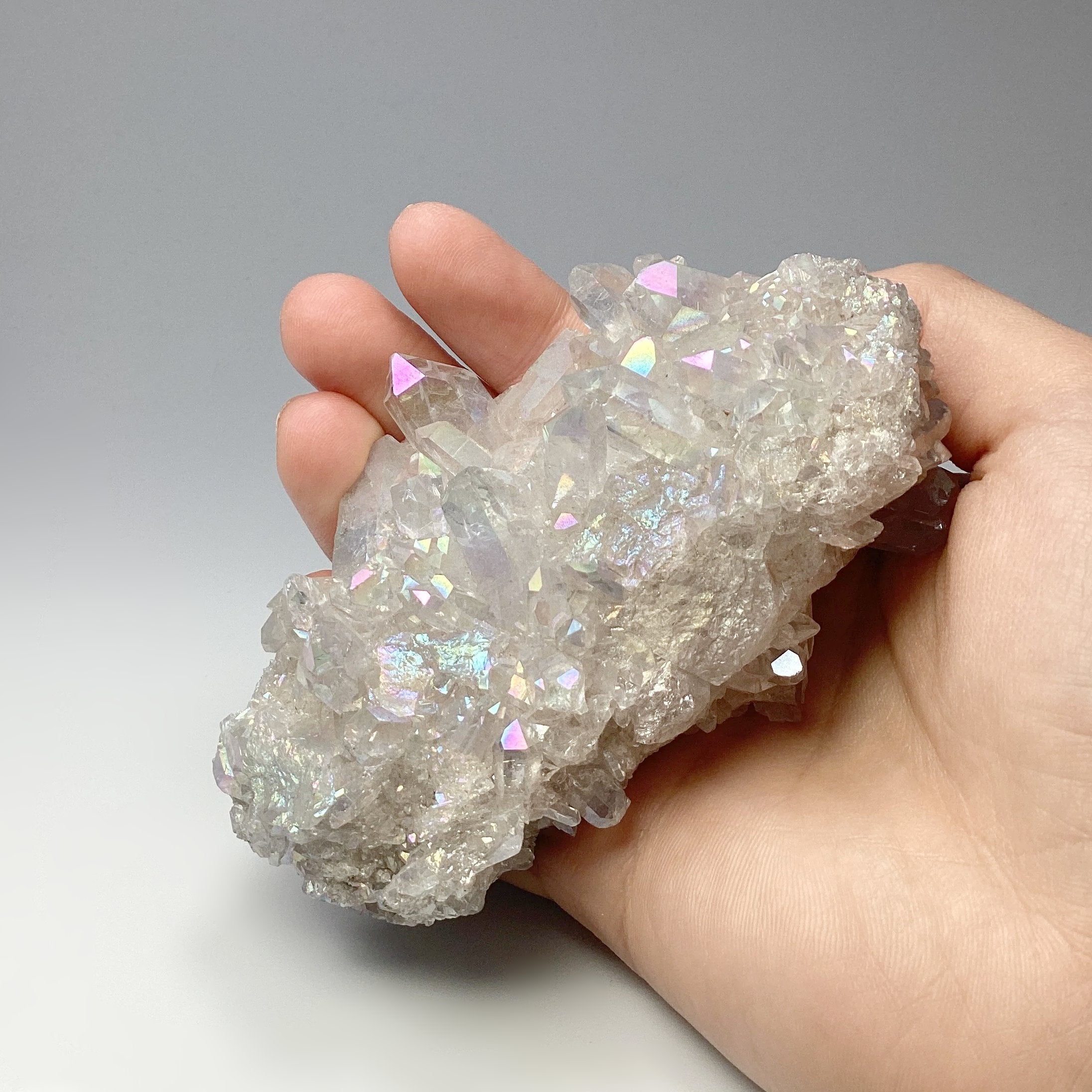 Opalescent Quartz Cluster