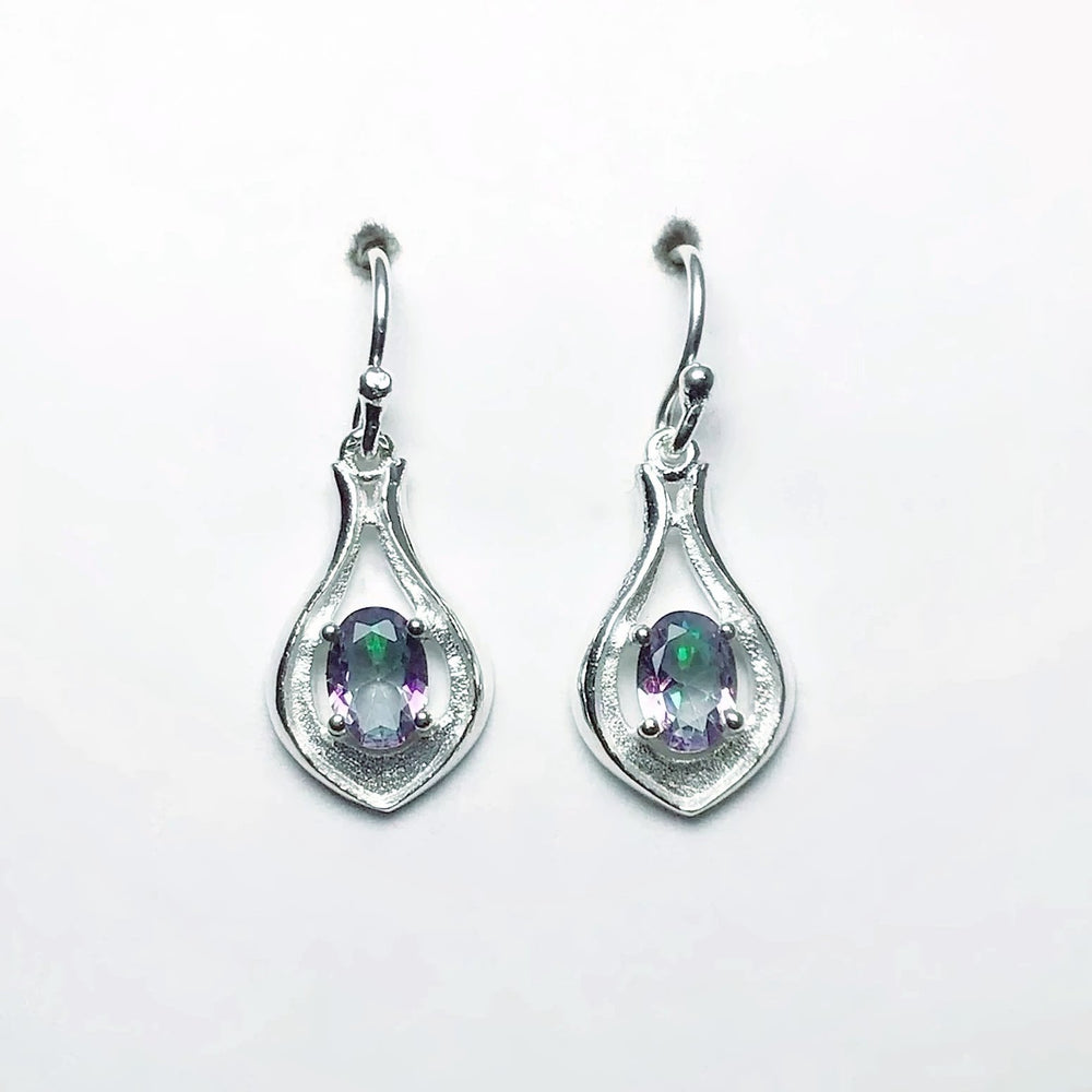 Mystic Topaz Dangle Earrings