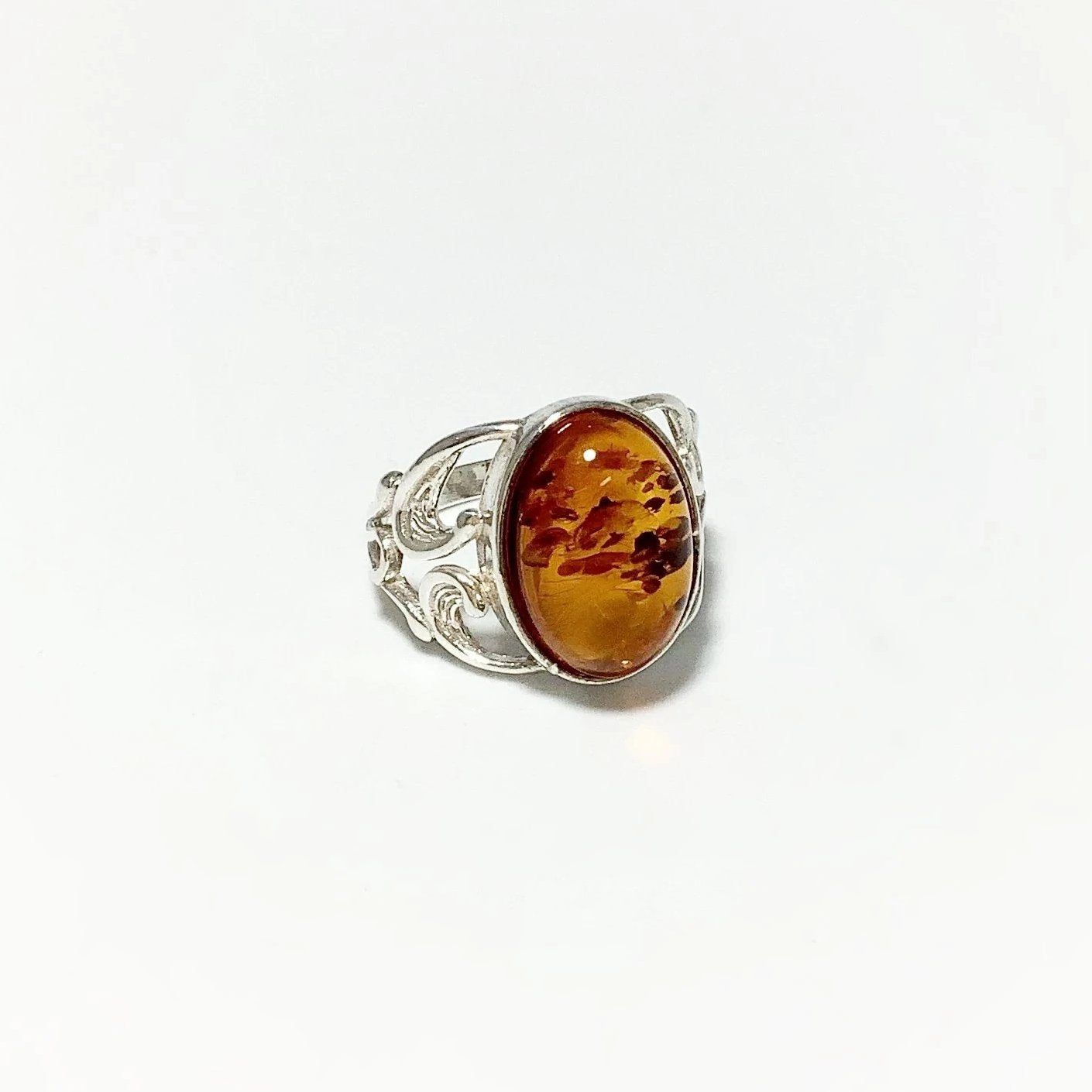 Cognac Amber Ring