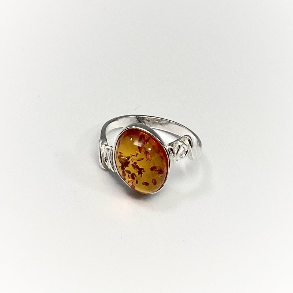 Cognac Amber Ring