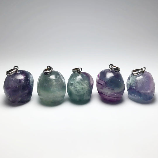 Fluorite Skull Pendant at $65 Each