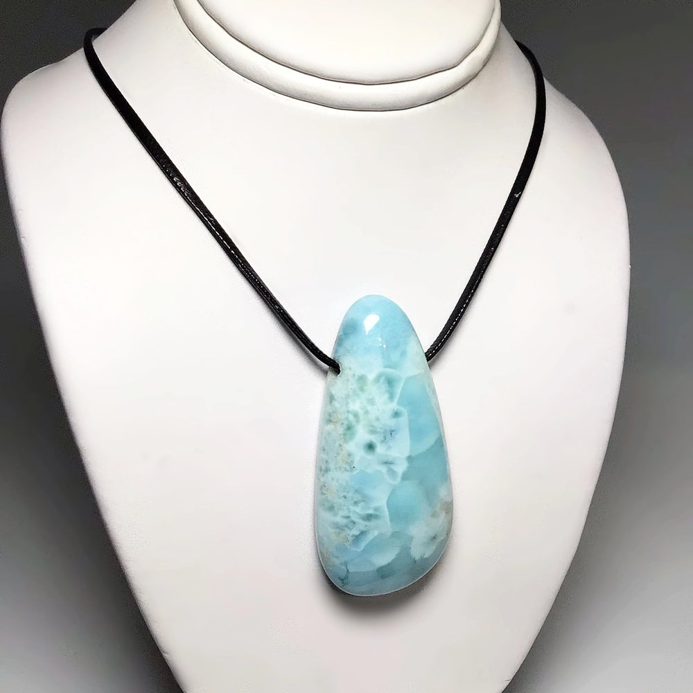 Larimar Drilled Pendant