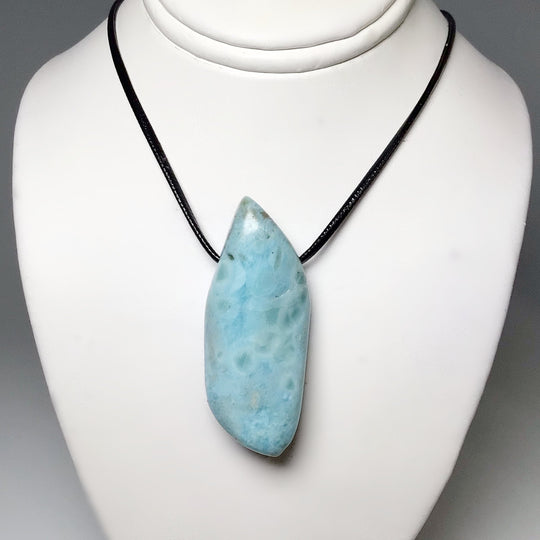 Larimar Drilled Pendant