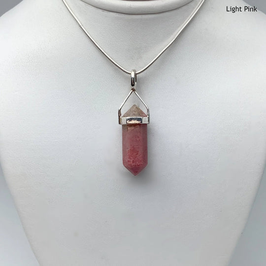 Rhodonite Double Terminated Point Pendant