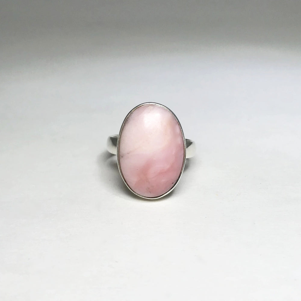 Pink Peruvian Opal Ring