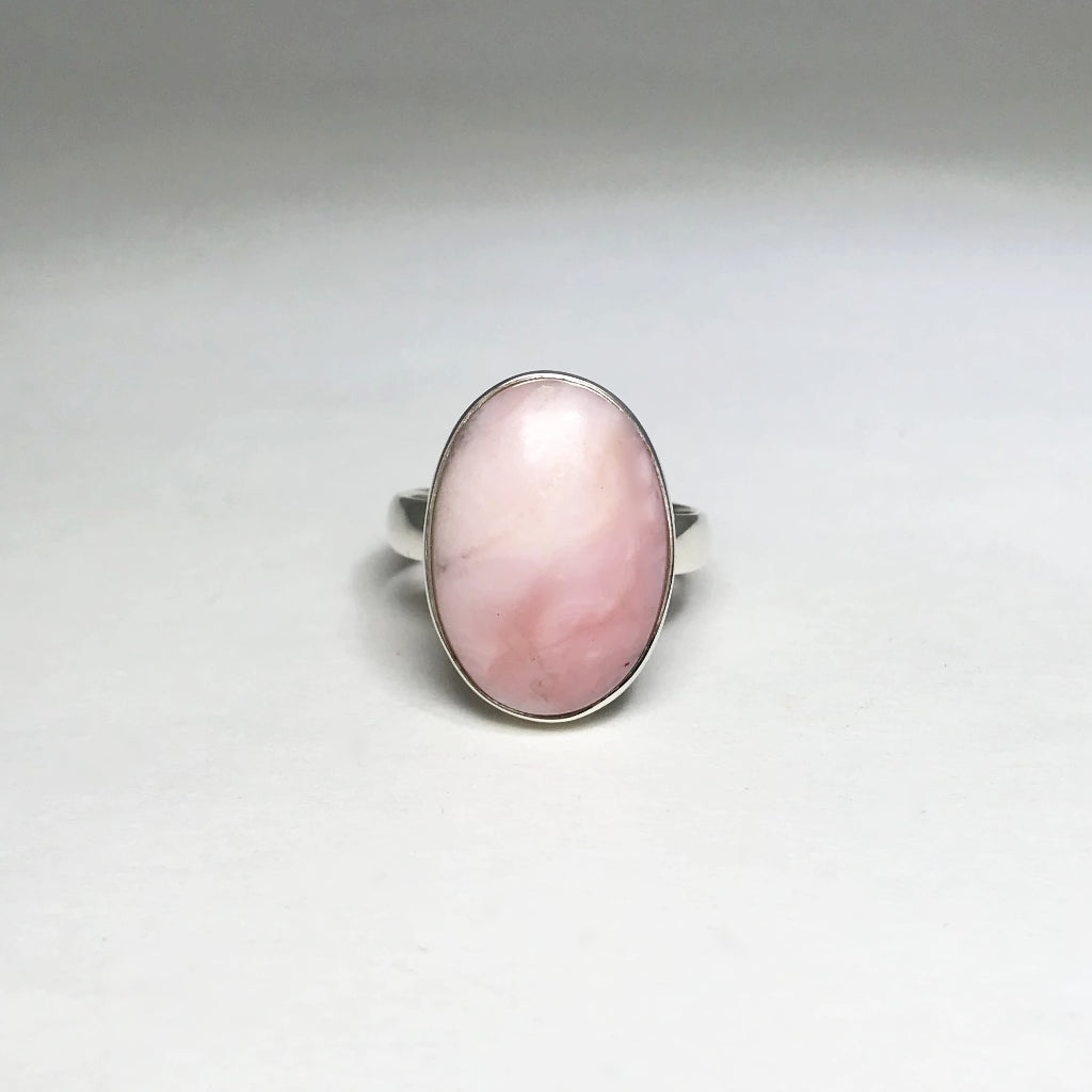 Pink Peruvian Opal Ring