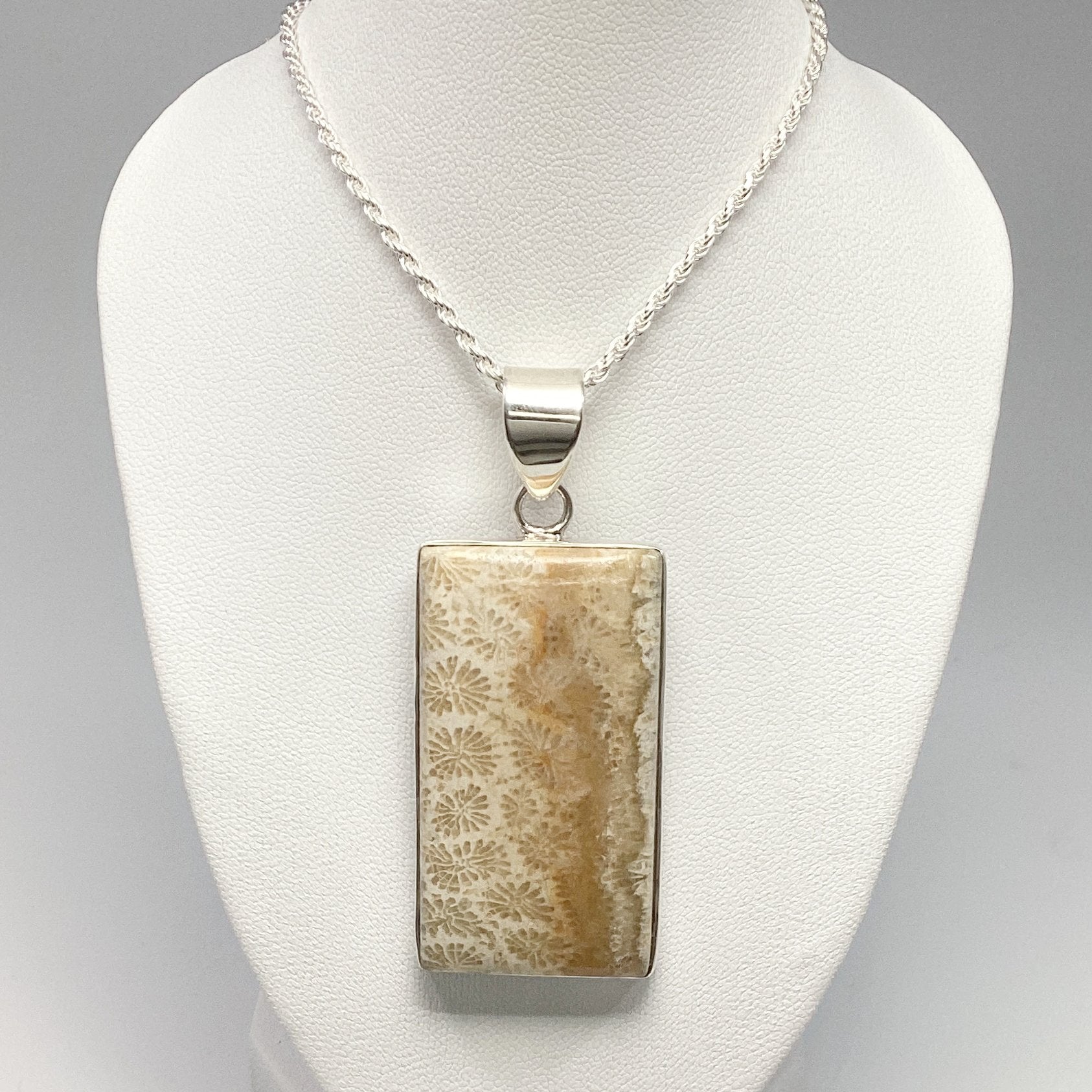 Fossilized Coral Pendant