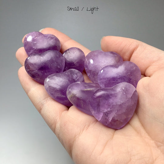 Amethyst Heart Carving