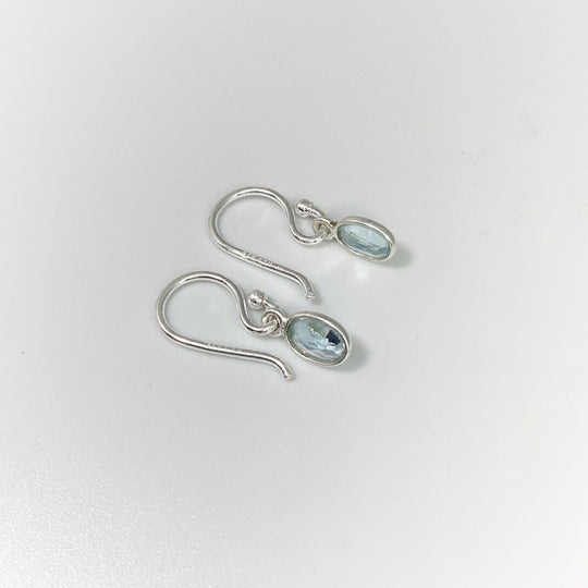 Blue Topaz Dangle Earrings