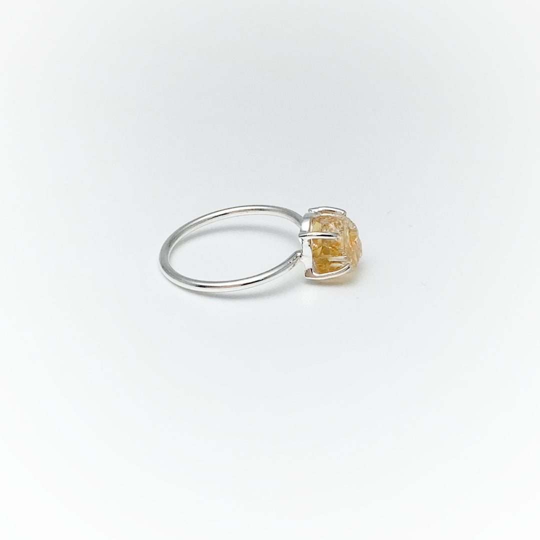 Raw Citrine Ring