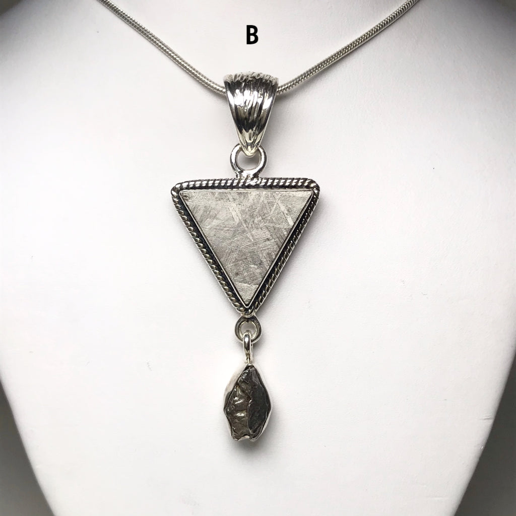 Muonionalusta and Campo Del Cielo Meteorite Pendant