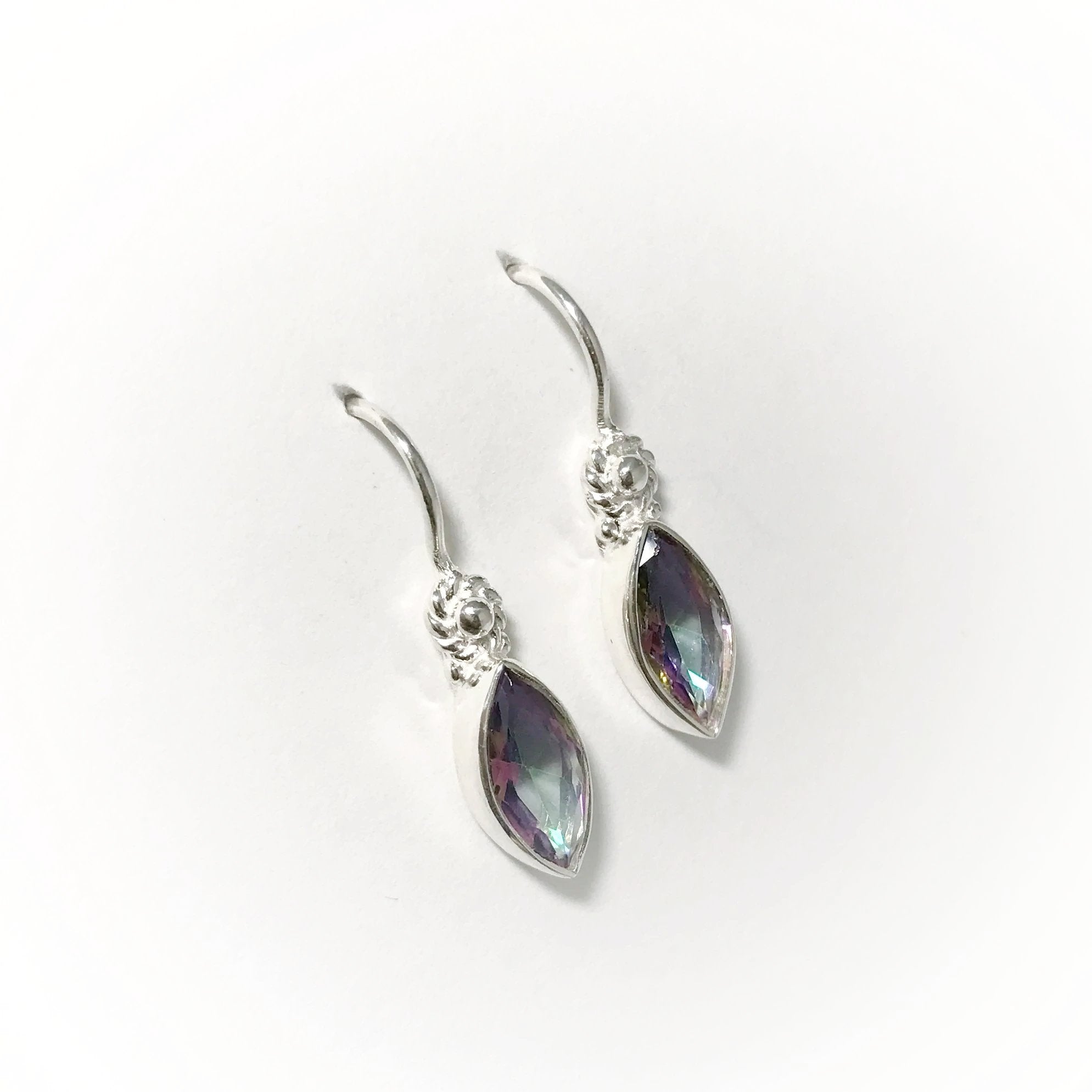 Mystic Topaz Dangle Earrings