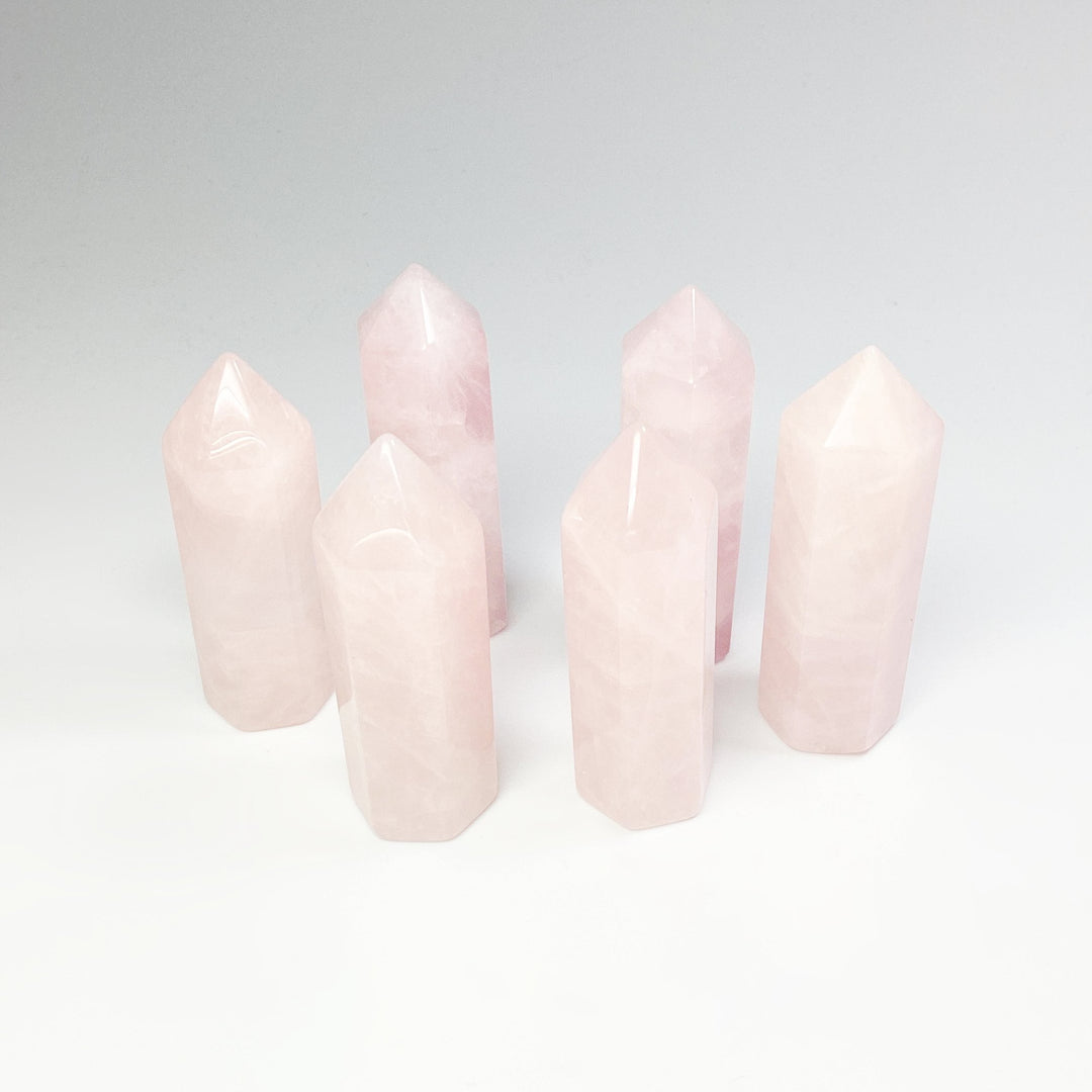 Polished Rose Quartz Point at $29 Each