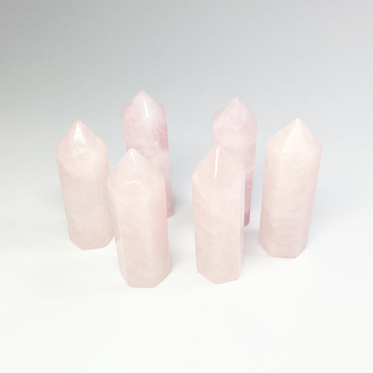 Polished Rose Quartz Point at $29 Each