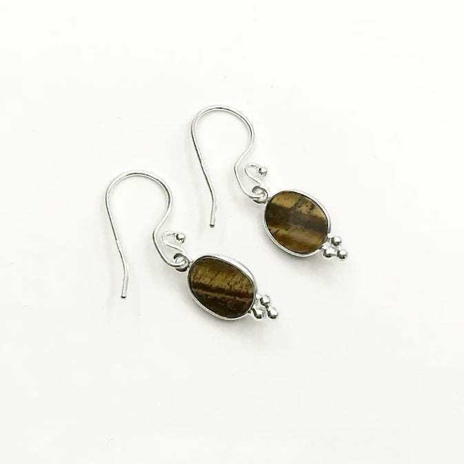 Tiger Eye Dangle Earrings