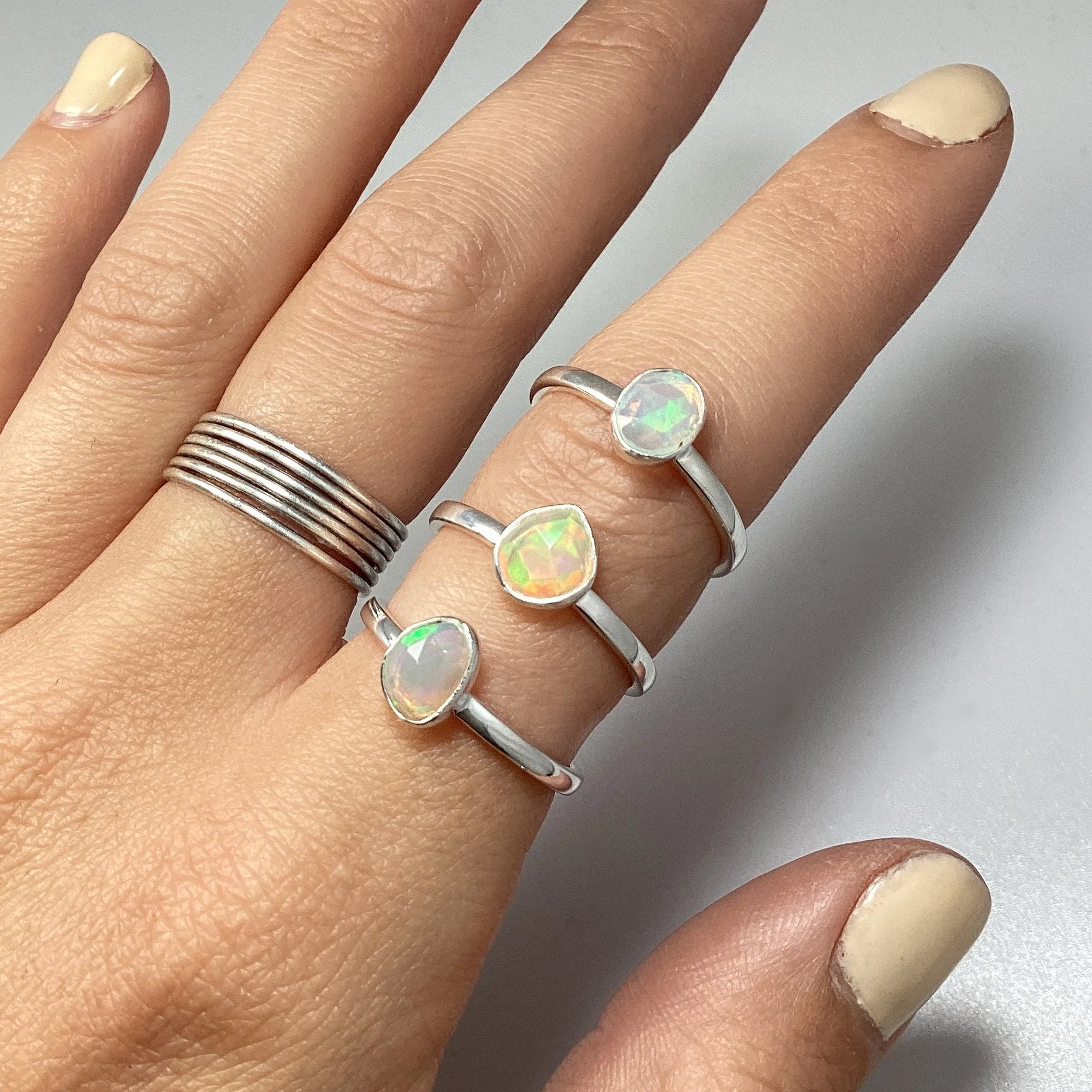 Ethiopian Fire Opal Ring