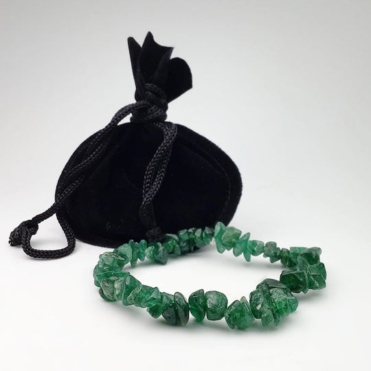 Green Fuchsite Chip Beaded Bracelet