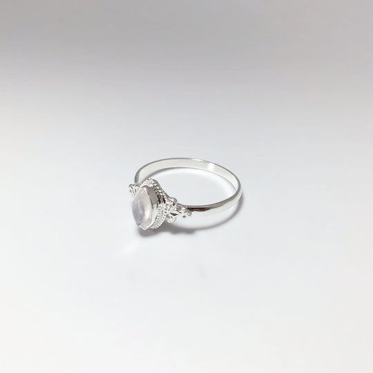 Rainbow Moonstone Ring