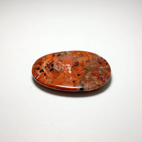 Worry Stone - Red Brecciated Jasper