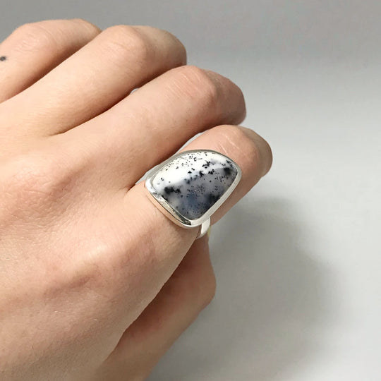 Dendritic Opal Ring