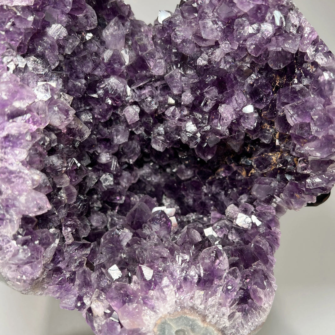 Large Amethyst Druze Cluster on Display Stand