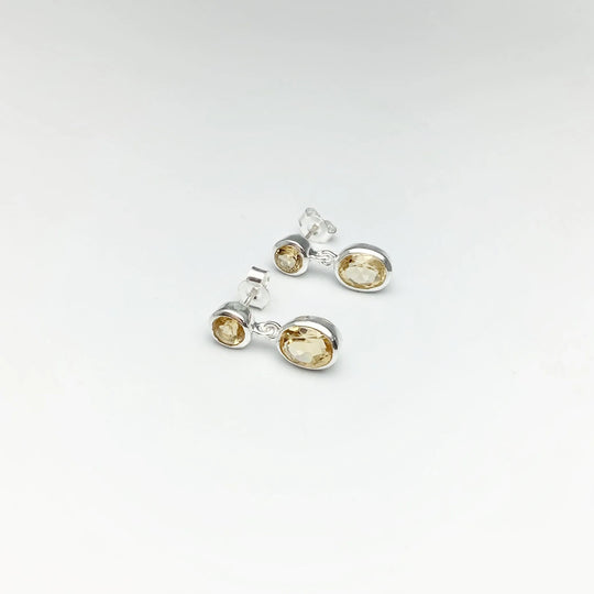 Citrine Stud Earrings