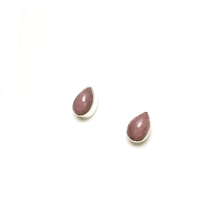 Rhodonite Stud Earrings