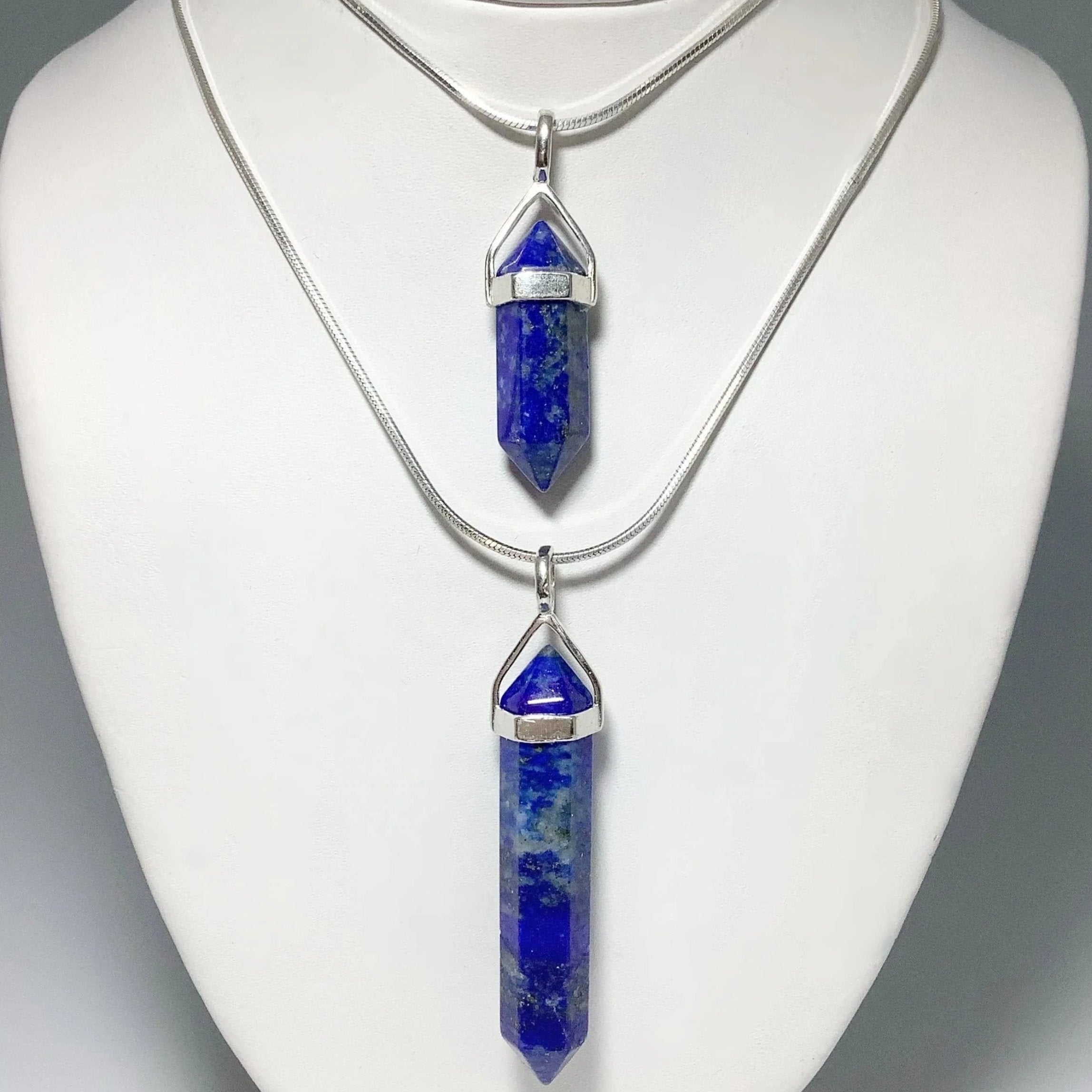 Lapis Lazuli Double Terminated Point Pendant