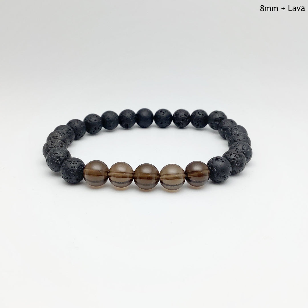 Smoky Quartz Beaded Bracelet