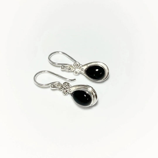 Black Onyx Dangle Earrings