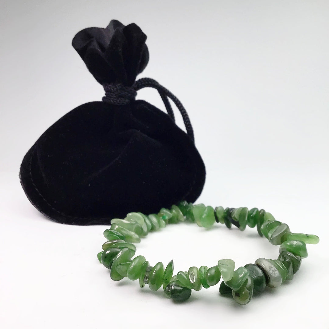 Canadian Jade Chip Beaded Bracelet