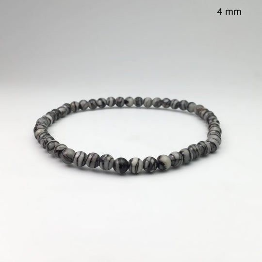 Web Jasper Beaded Bracelet