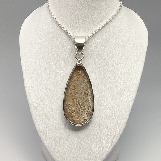 Fossilized Coral Pendant