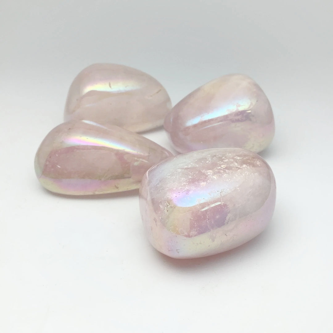 Opalescent Rose Quartz Tumble