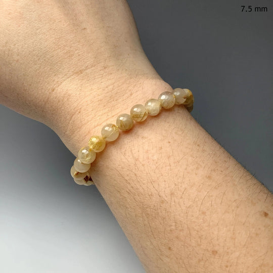 Rutilated Quartz Beaded Bracelet