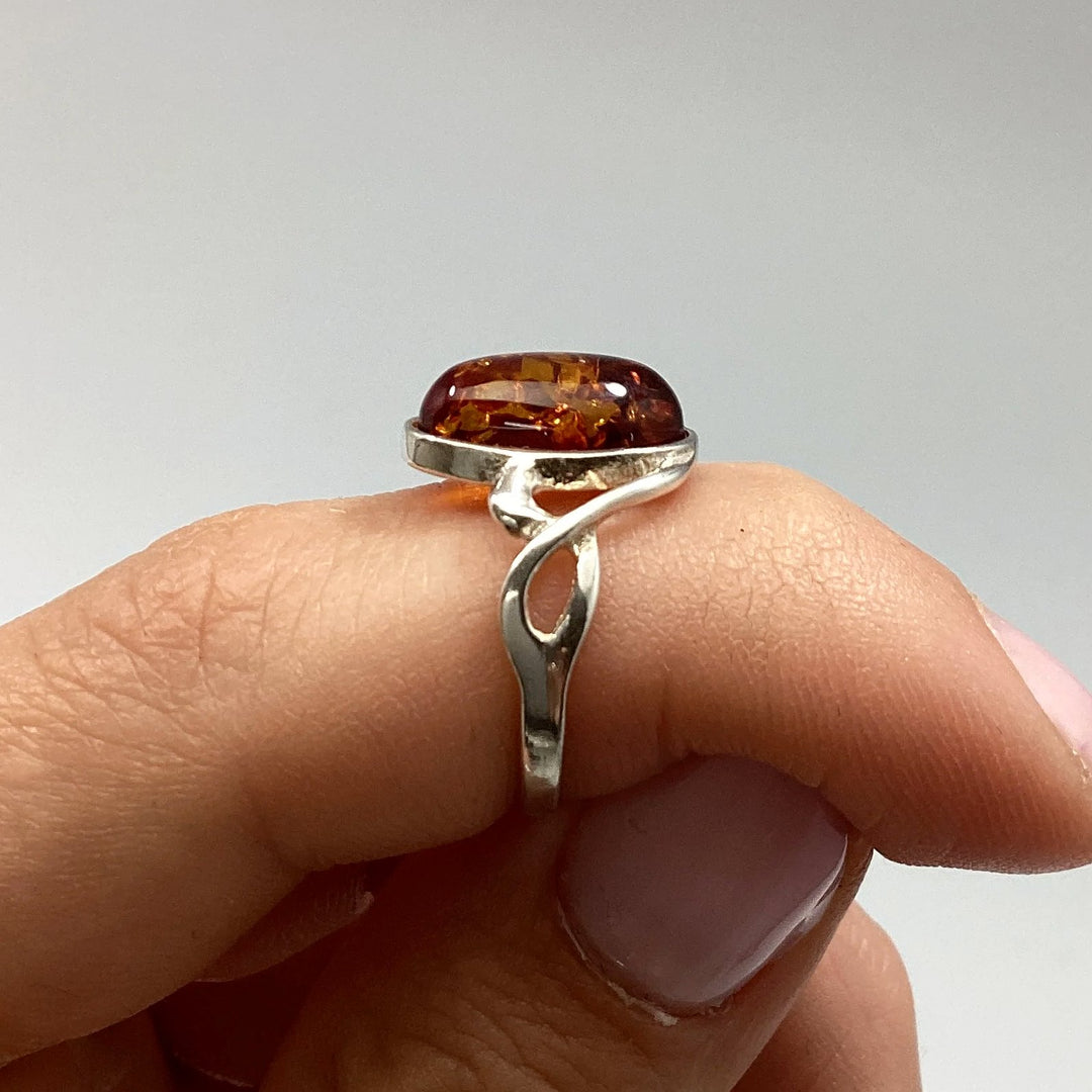 Cognac Amber Ring