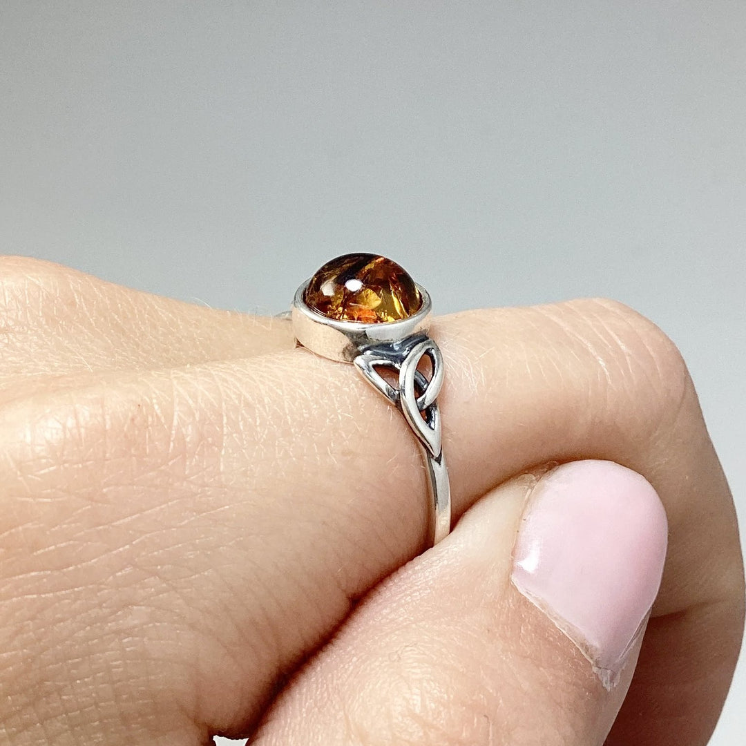 Cognac Amber Ring