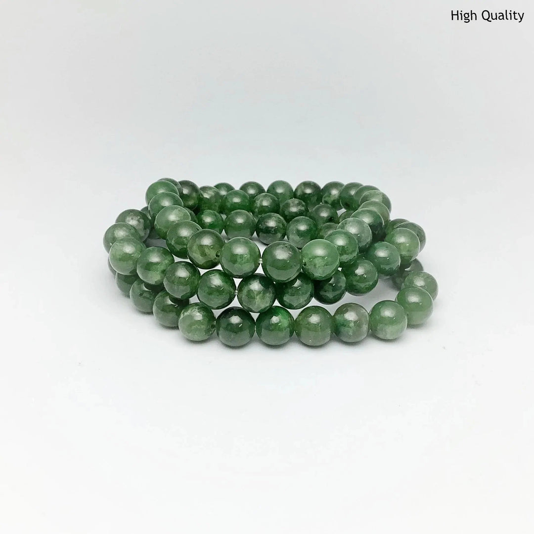 Canadian Jade Triple Wrap Beaded Bracelet