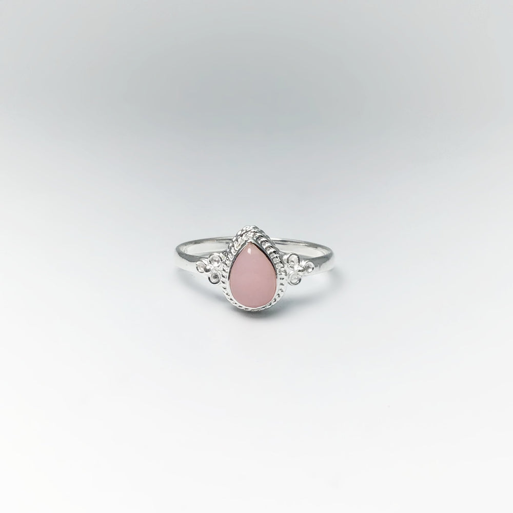 Pink Peruvian Opal Ring