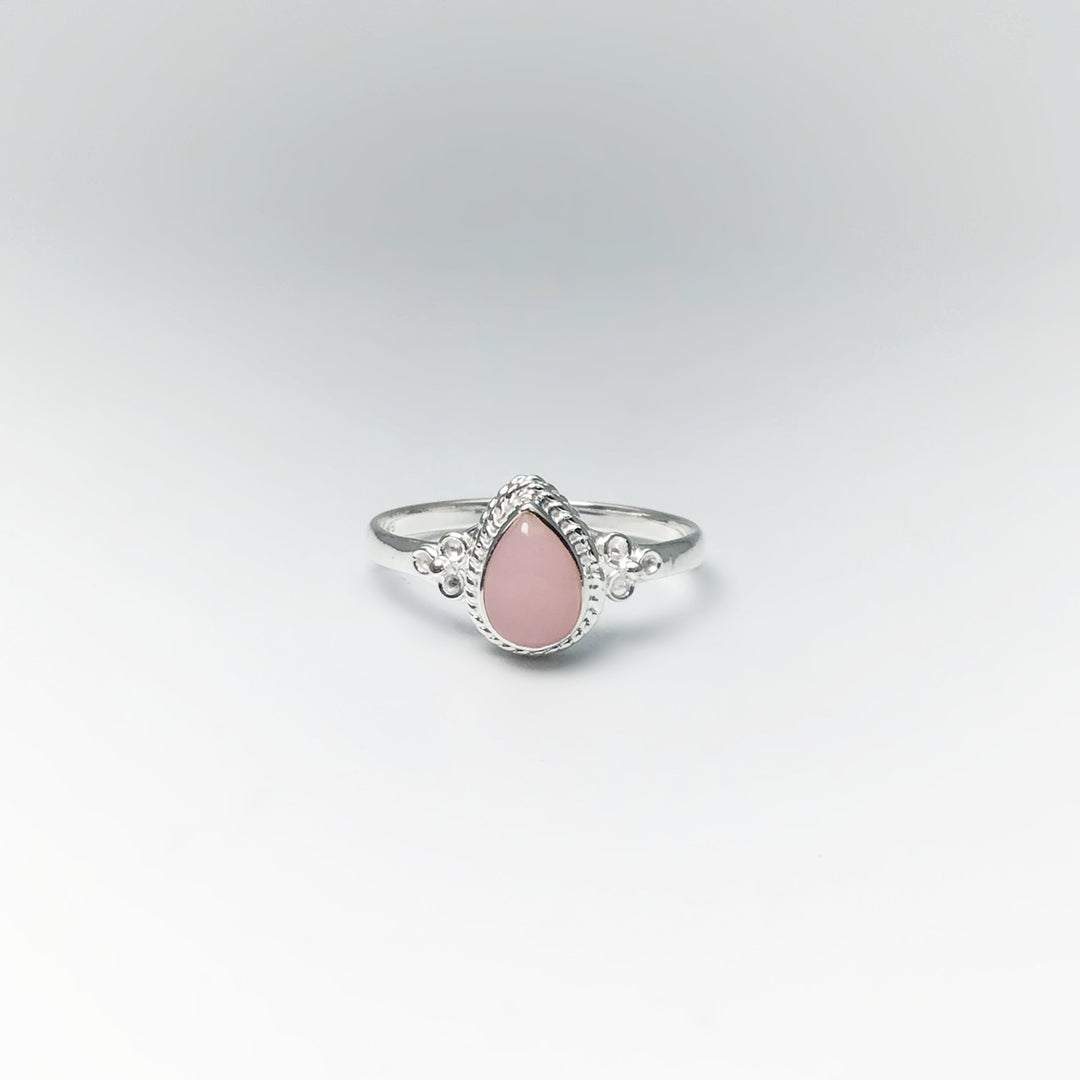 Pink Peruvian Opal Ring