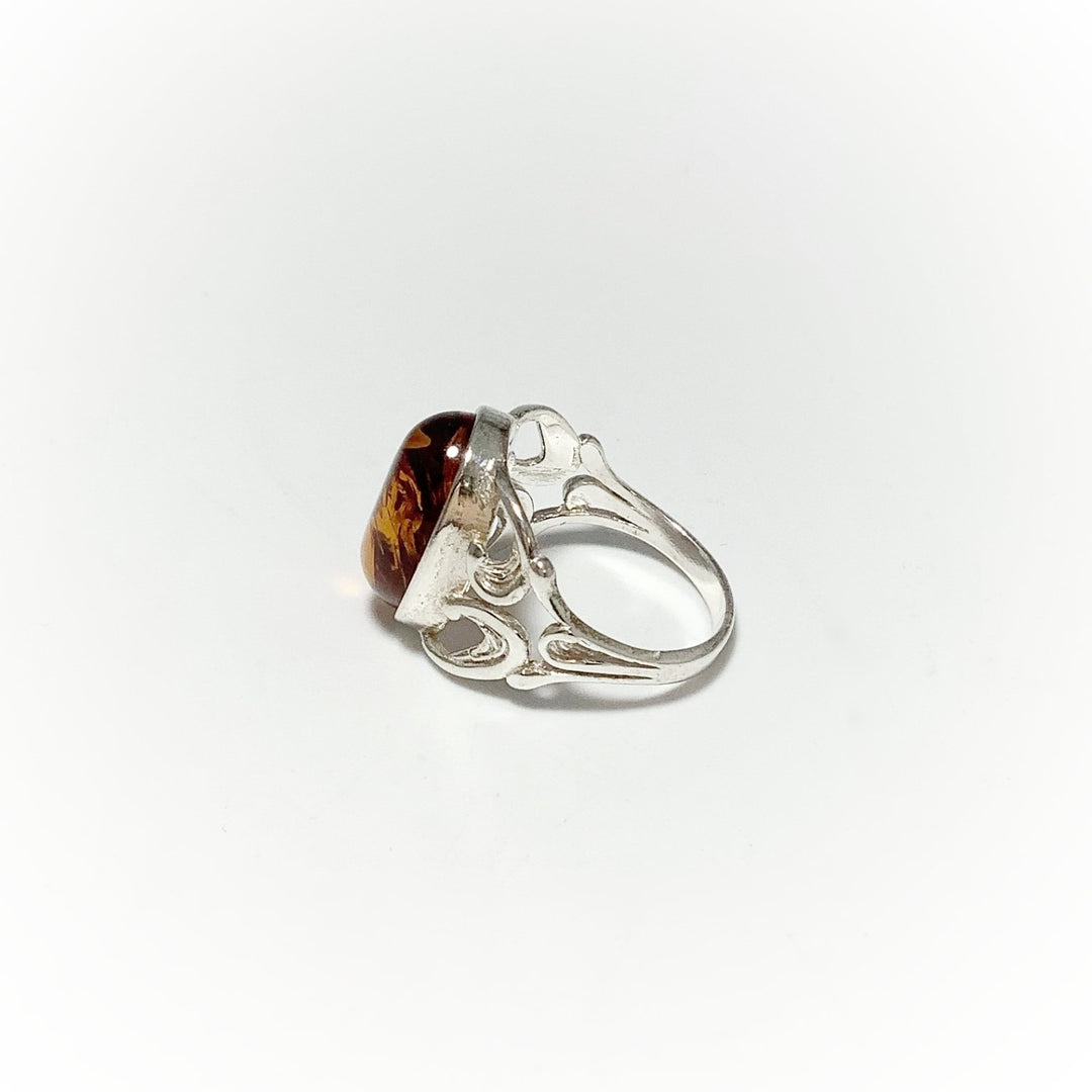 Cognac Amber Ring